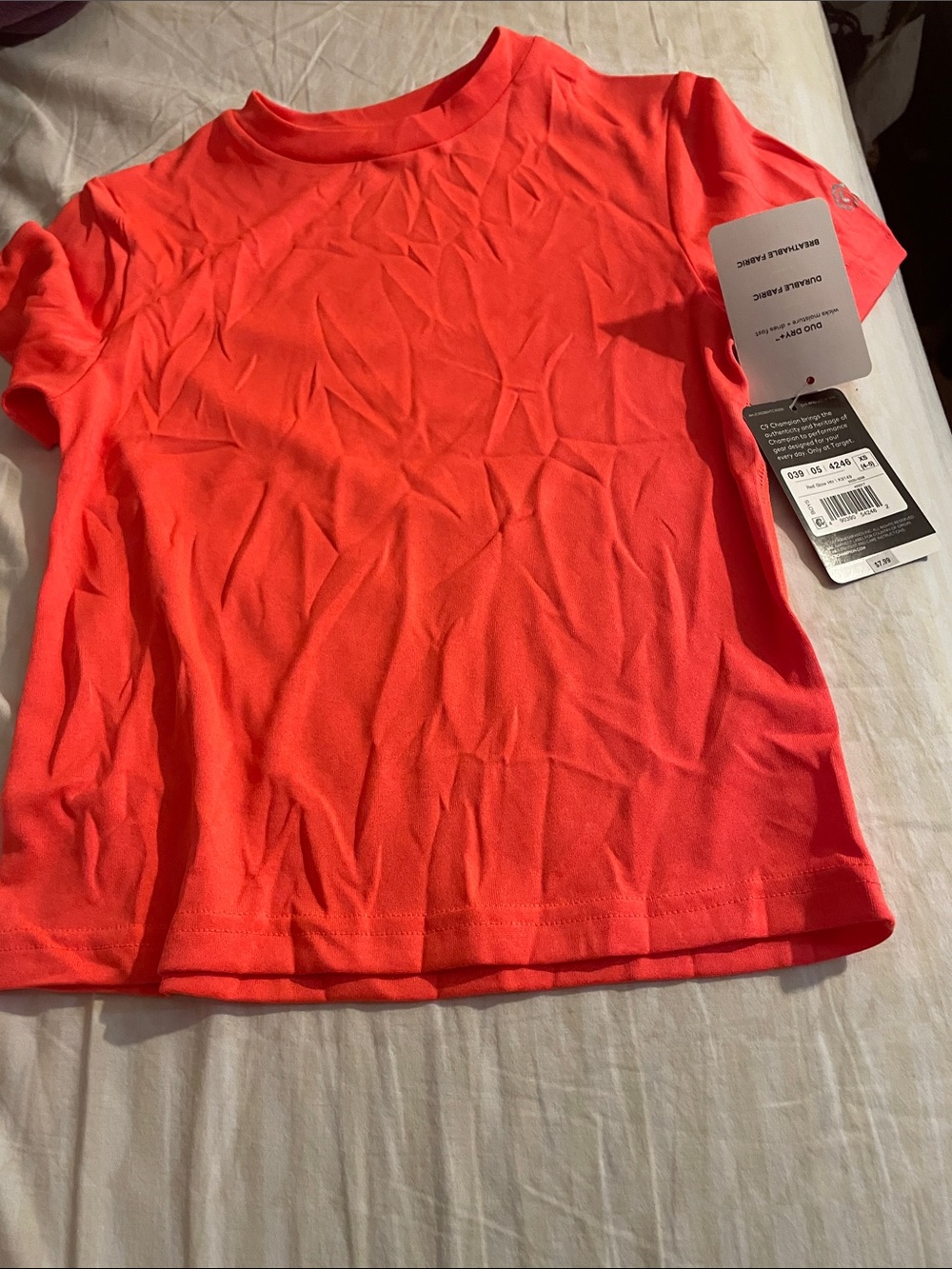 Champion Neon Coral Short Sleeve Tee